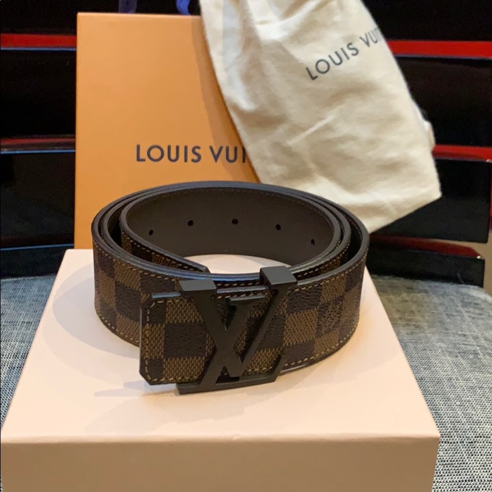 Men’s Louis Vuitton Brown Damier Belt (95/38)